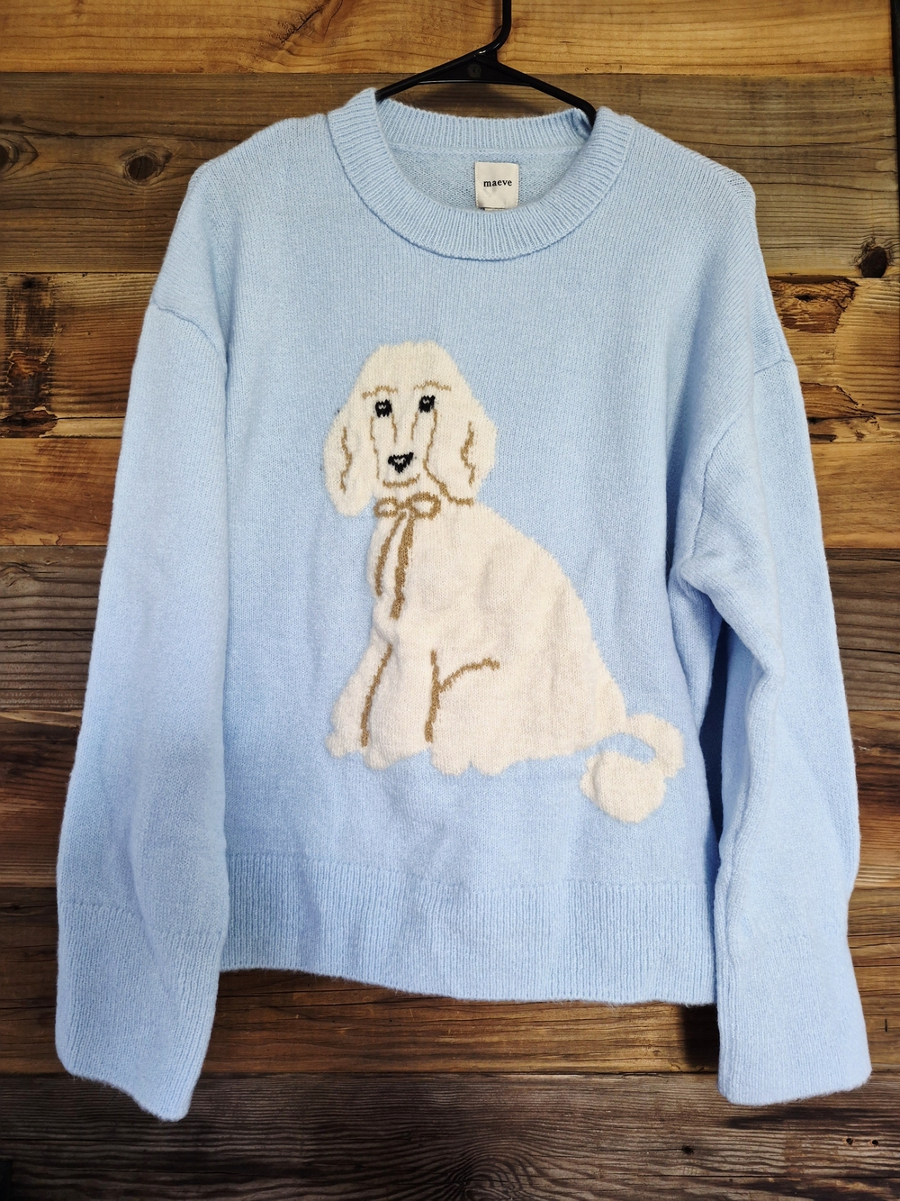 Maeve Crew-Neck Dog Icon Pullover Sweater Small Sold Out Style 🥰 - Picture 5 of 5